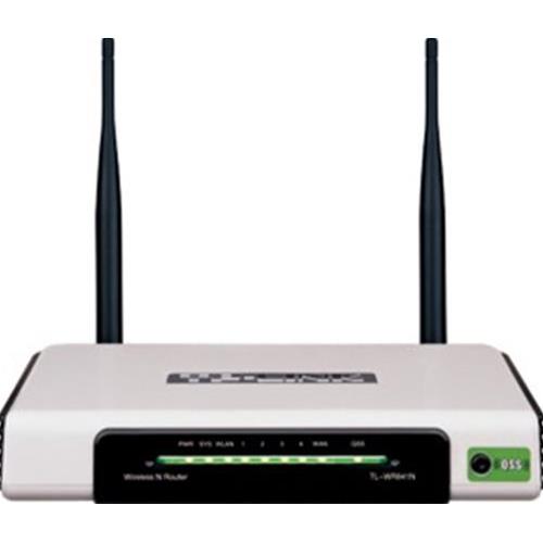 tp-link router wireless n 300 mbps switch 4 porte rj-45 white