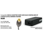 ALIMENTATORE NOTEBOOK 90 WATT ACER ASUS 19V 4,7A DIAM 1,7X5,5MM