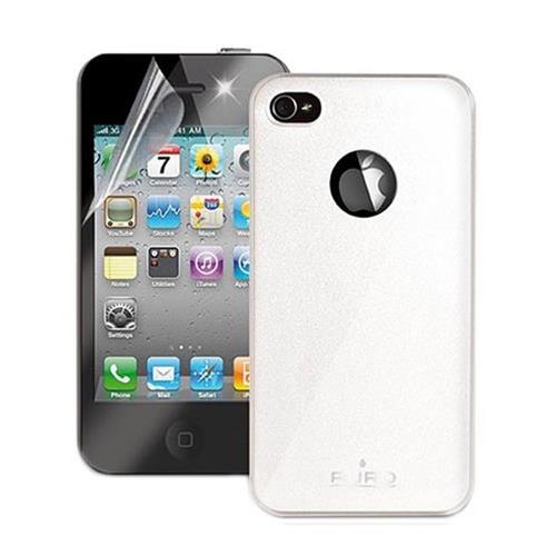 cover iphone 4/4s glass bianco puro