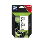 CART. HP 302 BK + 302 COL. PACK