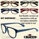 OCCHIALE DA LETTURA CHARRO KENTUCKY +2.5 ROSSO