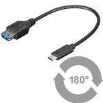 CAVO USB  TIPO C USB FEMMINA 0.20M OEM NERO