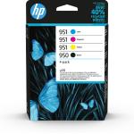 CART. HP 951+950 CIANO/GIALLO/MAGENTA NERA MULTIPACK