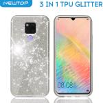 3 IN 1 PC TPU GLITTER COVER HUAWEI MATE 20 (HUAWEI - Mate 20 - Nero)