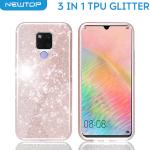 3 IN 1 PC TPU GLITTER COVER HUAWEI MATE 20 (HUAWEI - Mate 20 - Fuxia)