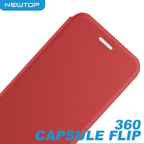 360 CAPSULE FLIP CASE COVER SAMSUNG GALAXY J6 PLUS (SAMSUNG - Galaxy J6 Plus  - Rosso)
