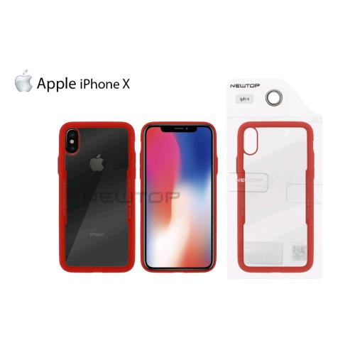 CLEAR GLASS CASE COVER IPHONE X (APPLE