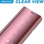 CLEAR VIEW COVER SAMSUNG GALAXY A6 (SAMSUNG - Galaxy A6 2018 - Rosa cromato)