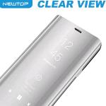 CLEAR VIEW COVER SAMSUNG GALAXY A70 (SAMSUNG - Galaxy A70 - Argento cromato)