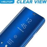 CLEAR VIEW COVER SAMSUNG GALAXY A70 (SAMSUNG - Galaxy A70 - Azzurro cromato)