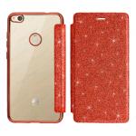 ELETRIC FLIP GRITTER TPU CASE COVER HUAWEI P8 LITE 2017 (HUAWEI - P8 Lite 2017 - Rosso cromato)