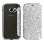 ELETRIC FLIP GRITTER TPU CASE COVER SAMSUNG GALAXY A3 2017 (SAMSUNG - Galaxy A3 2017 - Argento cromato)