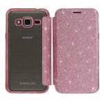 ELETRIC FLIP GRITTER TPU CASE COVER SAMSUNG GALAXY J3 2016 (SAMSUNG - Galaxy J3 2015 - 2016 - Fuxia cromato)