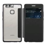 ELETRIC FLIP VIEW TPU CASE COVER HUAWEI P9 (HUAWEI - P9 - Nero lucido)