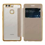 ELETRIC FLIP VIEW TPU CASE COVER HUAWEI P9 (HUAWEI - P9 - Oro cromato)