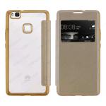 ELETRIC FLIP VIEW TPU CASE COVER HUAWEI P9 LITE (HUAWEI - P9 Lite - Oro cromato)