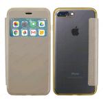 ELETRIC FLIP VIEW TPU CASE COVER IPHONE 7 - 8 PLUS (APPLE - Iphone 7 Plus - Oro cromato)