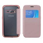 ELETRIC FLIP VIEW TPU CASE COVER SAMSUNG GALAXY J1 2016 (SAMSUNG - Galaxy J1 2016 - Rosa cromato)