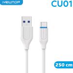 NEWTOP CU01 CAVO 250CM USB/TYPE-C (Type-c - 250cm)