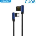 NEWTOP CU08 ANGULAR CAVO 100CM USB/TYPE-C (Type-C 100cm - Blu)