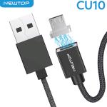 NEWTOP CU10 MAGNETIC CABLE 100CM USB/MICRO USB (Micro usb - V8 -i9500 100cm - Nero)