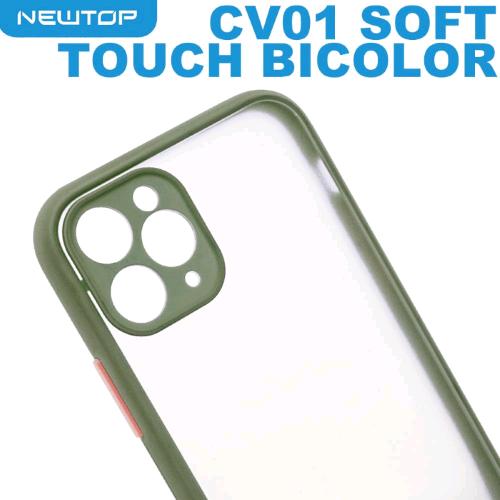NEWTOP CV01 SOFT TOUCH BICOLOR COVER APPLE IPHONE 11 PRO MAX (APPLE - Iphone 11 Pro Max - Verde)