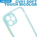 NEWTOP CV01 SOFT TOUCH BICOLOR COVER APPLE IPHONE 12 (APPLE - Iphone 12 - Azzurro)