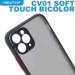 NEWTOP CV01 SOFT TOUCH BICOLOR COVER APPLE IPHONE 12 PRO (APPLE - Iphone 12 Pro - Nero)