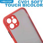 NEWTOP CV01 SOFT TOUCH BICOLOR COVER APPLE IPHONE 7 - 8 PLUS (APPLE - Iphone 7 - 8 Plus - Rosso)