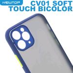 NEWTOP CV01 SOFT TOUCH BICOLOR COVER SAMSUNG GALAXY A20S (SAMSUNG - Galaxy A20S - Blu)