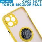 NEWTOP CV05 SOFT TOUCH BICOLOR PLUS COVER APPLE IPHONE 12 (APPLE - Iphone 12 - Giallo)