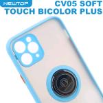 NEWTOP CV05 SOFT TOUCH BICOLOR PLUS COVER APPLE IPHONE XR (APPLE - iPhone XR - Azzurro)