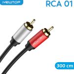 NEWTOP RCA01 CAVO COASSIALE RCA AUDIO M/M 300CM