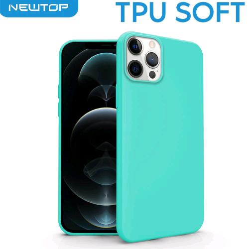 TPU SOFT CASE COVER APPLE IPHONE 11 PRO ''NO LOGO'' (APPLE - Iphone 11 Pro  - Azzurro senza foro logo)