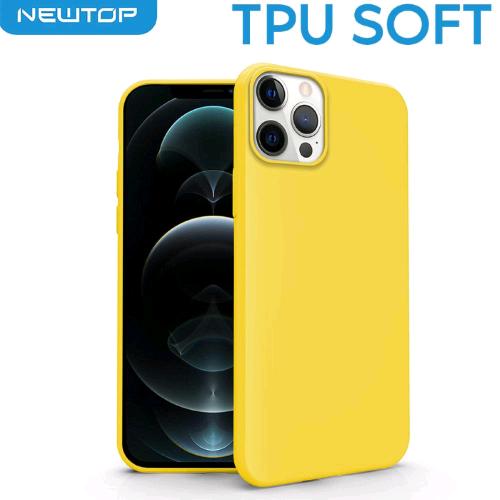 TPU SOFT CASE COVER APPLE IPHONE 13 (APPLE - Iphone 13 - Giallo senza foro  logo)