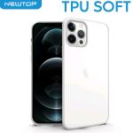 TPU SOFT CASE COVER APPLE IPHONE 13 PRO MAX (APPLE - Iphone 13 PRO MAX - Bianco trasparente senza foro logo)