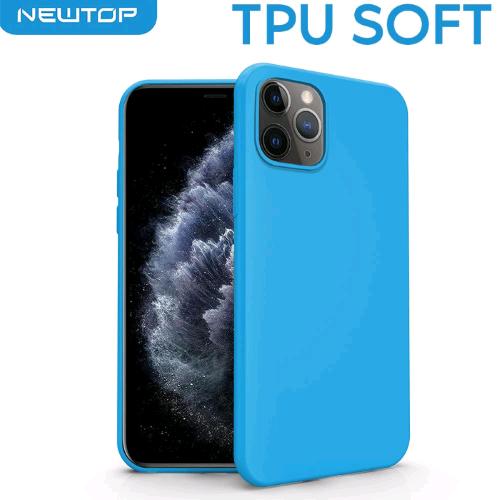 TPU SOFT CASE COVER APPLE IPHONE 13 PRO MAX (APPLE - Iphone 13 PRO MAX -  Azzurro senza foro logo)