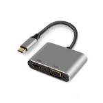 ADATTATORE CAVO 15CM  USB TIPO C  A VGA - HDMI 4K EWENT