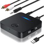 Trasmettitore Ricevitore Bluetooth 5.0, 2 in 1 Mini Wireless