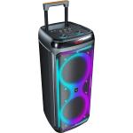 SISTEMA AUDIO PORTATILE TROLLEY LED BLUETOOTH FLAME T88 PRO MAJESTIC NERO