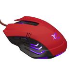 MOUSE GAMING USB 3200dpi 6 Tasti Hannibal-2 RED