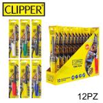 CLIPPER TUBE PLUS ACCENDIGAS CONF. 12PZ COLORATI BLISTER00